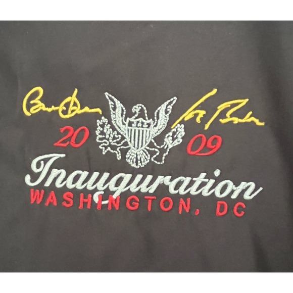 NWT Barack Obama Joe Biden 2009 Inauguration Pullover Rain Jacket Size XL - Picture 2 of 3